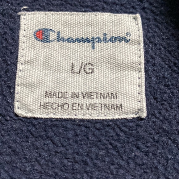 Champion navy hoodie - Picture 2 of 3
